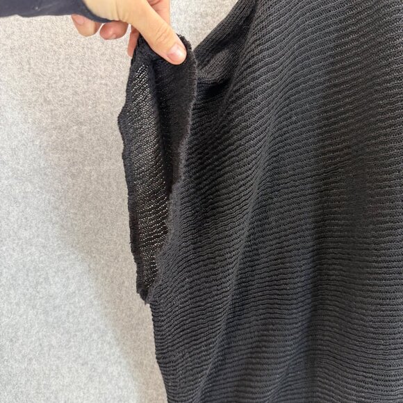 Lidira Womens Linen‎ Drape Front Sweater Topper Woven Short Sleeve One Size NWT - Picture 6 of 14